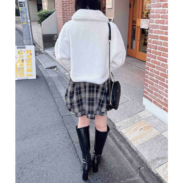 ブローチ付ステンカラーエコファーBL | INGNI  | 詳細画像13 