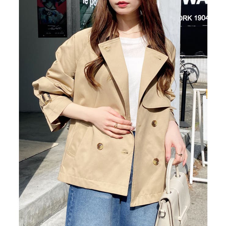 ベージュ | ミドル丈トレンチCT | INGNI 