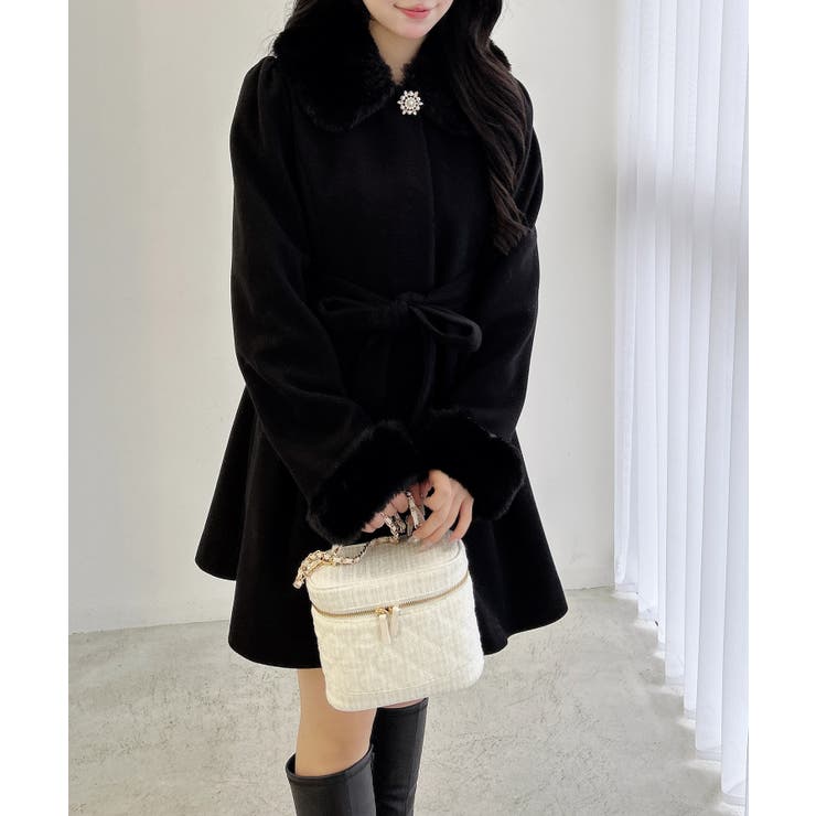 クロ | ファー取り外し4WAYドーリーコート | INGNI 