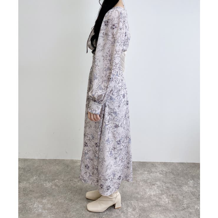 デコルテオープン花柄ワンピース | INGNI  | 詳細画像14 