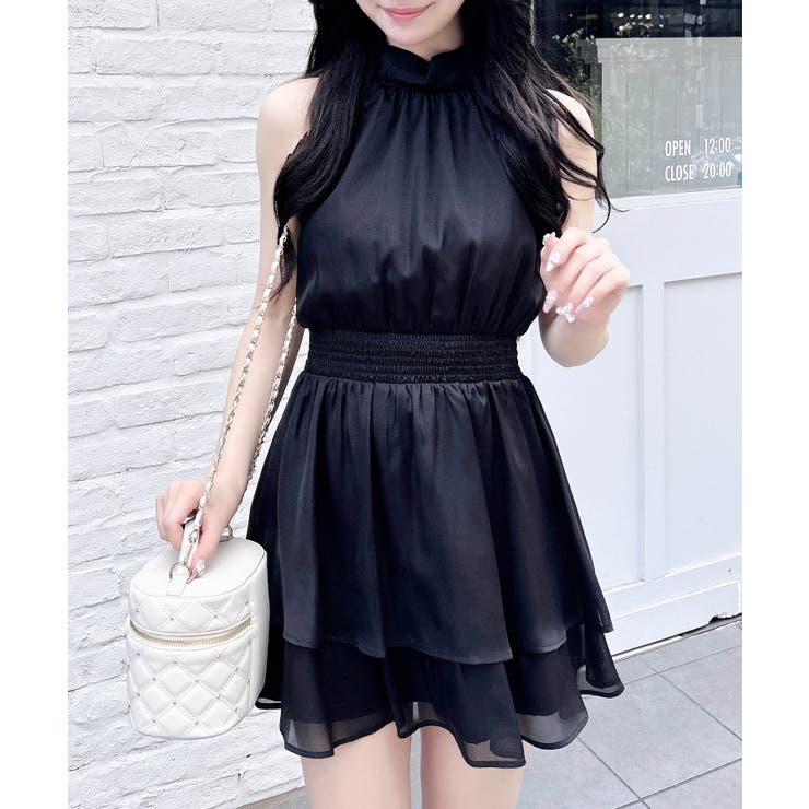 クロ | 2WayリボンアメスリフリルミニOP | INGNI 