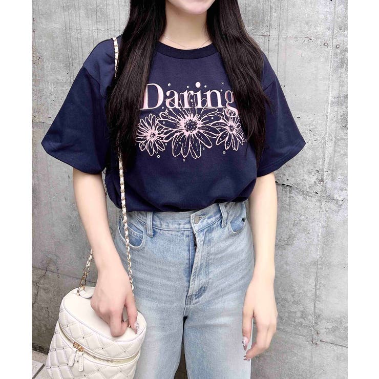 コン/ピンク | フラワーロゴT | INGNI 