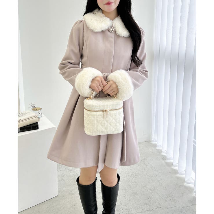 ピンク | ファー取り外し4WAYドーリーコート | INGNI 