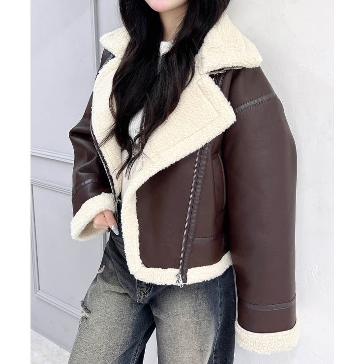 ブラウン/ベージュ | エコムートンフライトJK | INGNI 