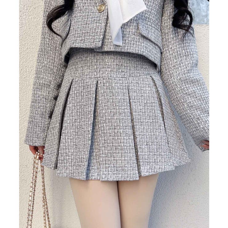 オフクロ/ツイード | ツイードプリーツスカパン | INGNI 