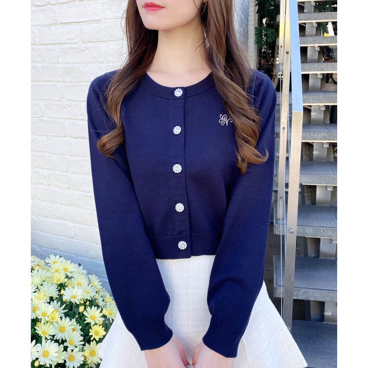 コン | 12GビジューボタンニットCD | INGNI 