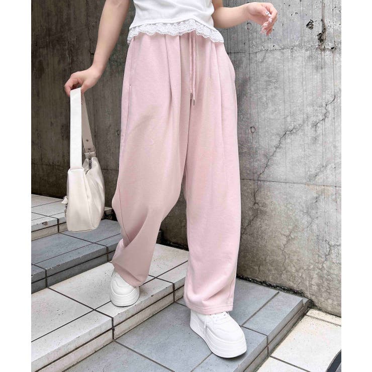 ピンク | 【WEB限定アイテム】イージー裏毛パンツ | INGNI 