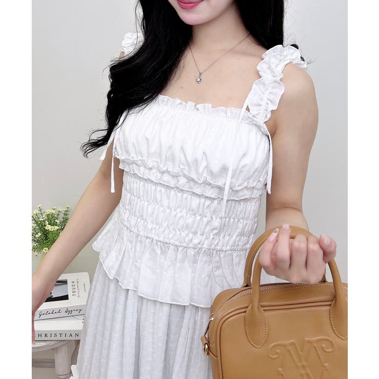 オフホワイト | 2WayフリルシアーキャミBL | INGNI 