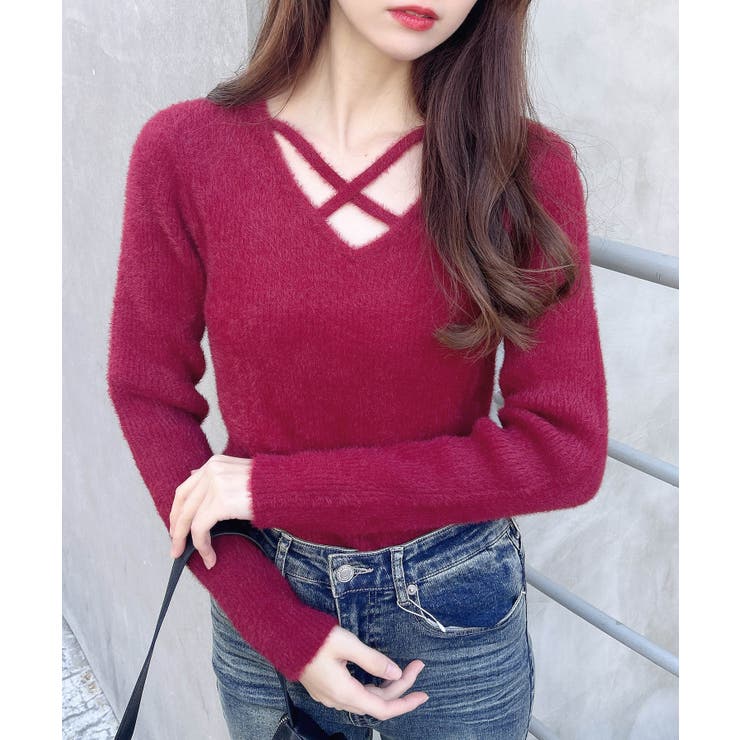 ボルドー | フェザークロスニット | INGNI 