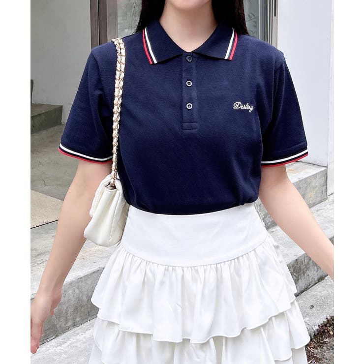 コン | 胸ロゴクロップドポロシャツ | INGNI 