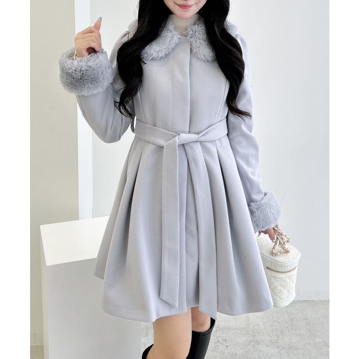 グレー | ファー取り外し4WAYドーリーコート | INGNI 