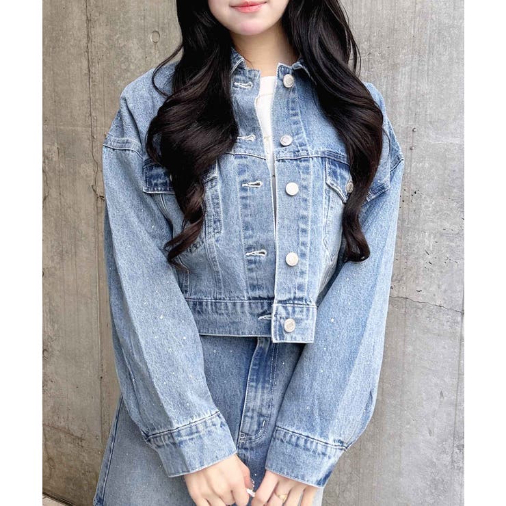 デニム/ライトブルー | ビジュ付Gジャン | INGNI 