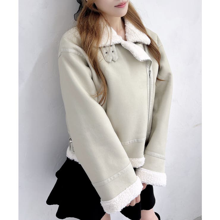 アイボリー/アイボリー | エコムートンフライトJK | INGNI 