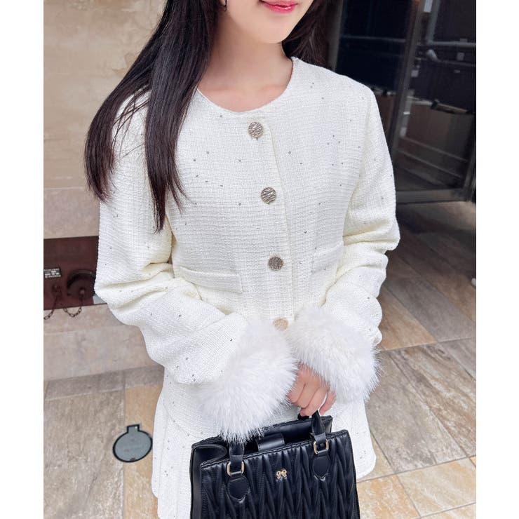 袖ファーツイードJK | INGNI  | 詳細画像11 