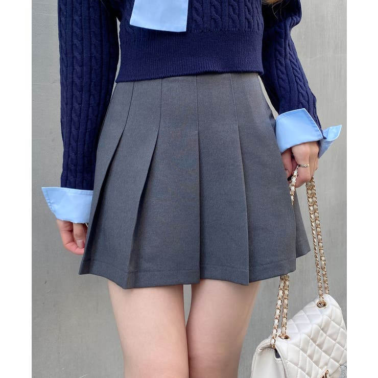 グレー | プリーツミニスカパン | INGNI 