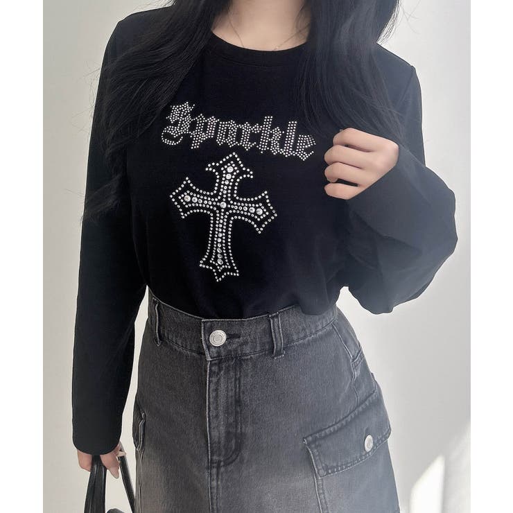 クロ | ラインストーンクロスロンティー | INGNI 