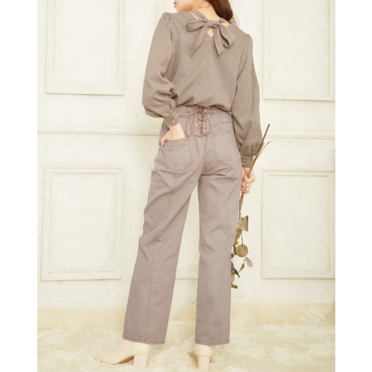 バックレースアップストレートパンツ[品番：INGW0007360]｜INGNI