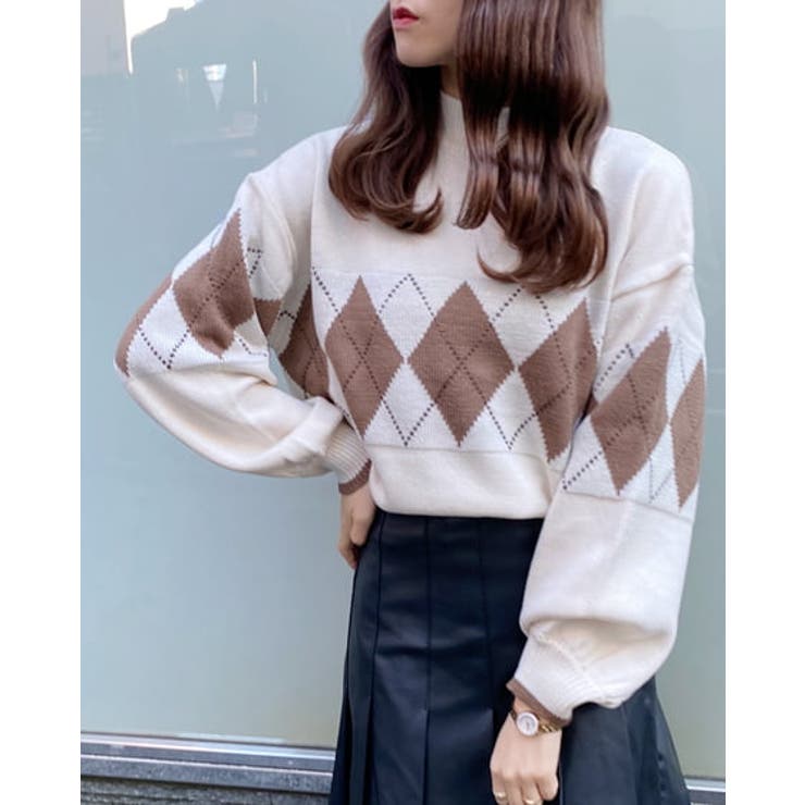 アーガイル柄ニット 品番 Ingw Ingni イング のレディースファッション通販 Shoplist ショップリスト