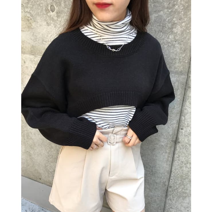 2WAYスーパークロップドニット[品番：INGW0007995]｜INGNI （イング
