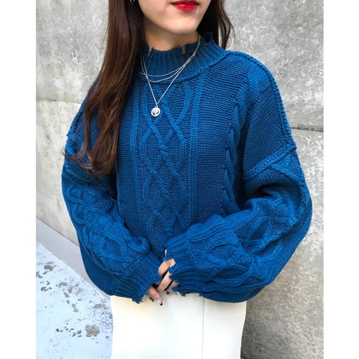 3GブロークンモックNケーブルニット[品番：INGW0007814]｜INGNI