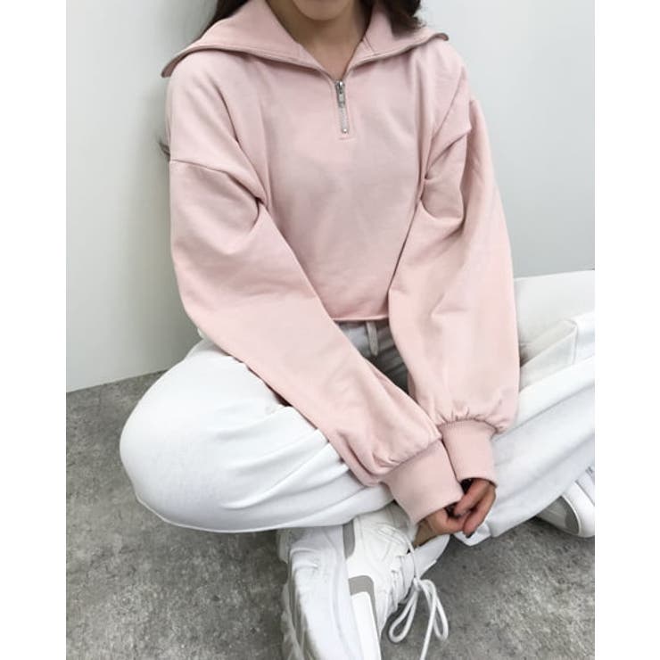 ハーフZIPセーラー衿スウェット[品番：INGW0008112]｜INGNI