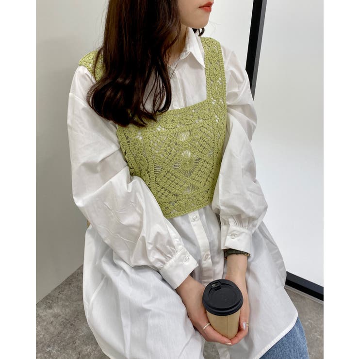 かぎ針ビスチェ+SHセット[品番：INGW0008231]｜INGNI （イング）のレディースファッション通販｜SHOPLIST（ショップリスト）