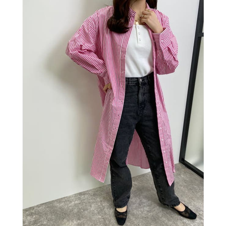 ストライプロングシャツOP …[品番：INGW0008240]｜INGNI （イング
