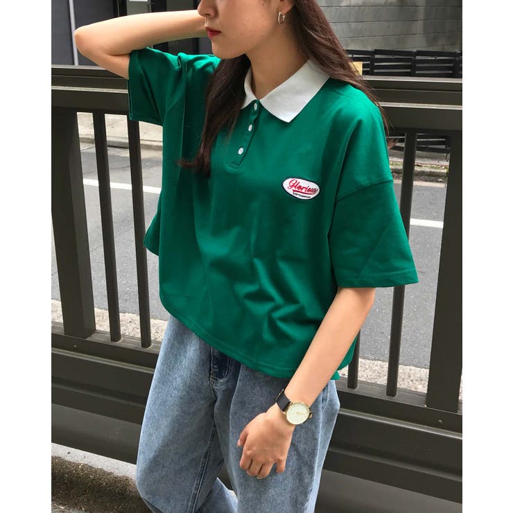 胸ロゴ衿配色ポロシャツ 品番 Ingw Ingni イング のレディースファッション通販 Shoplist ショップリスト