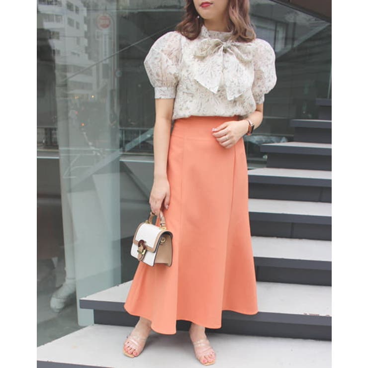 花柄シアー2WAYリボン/半袖BL [品番：INGW0008406]｜INGNI  （イング）のレディースファッション通販｜SHOPLIST（ショップリスト）
