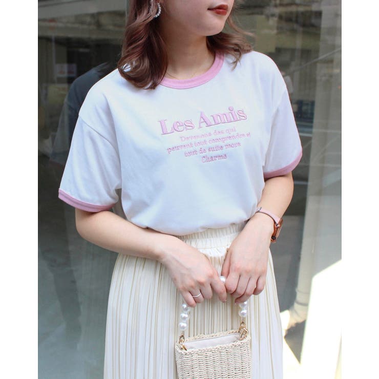 ふくれ刺繍リンガー半袖t 品番 Ingw Ingni イング のレディースファッション通販 Shoplist ショップリスト