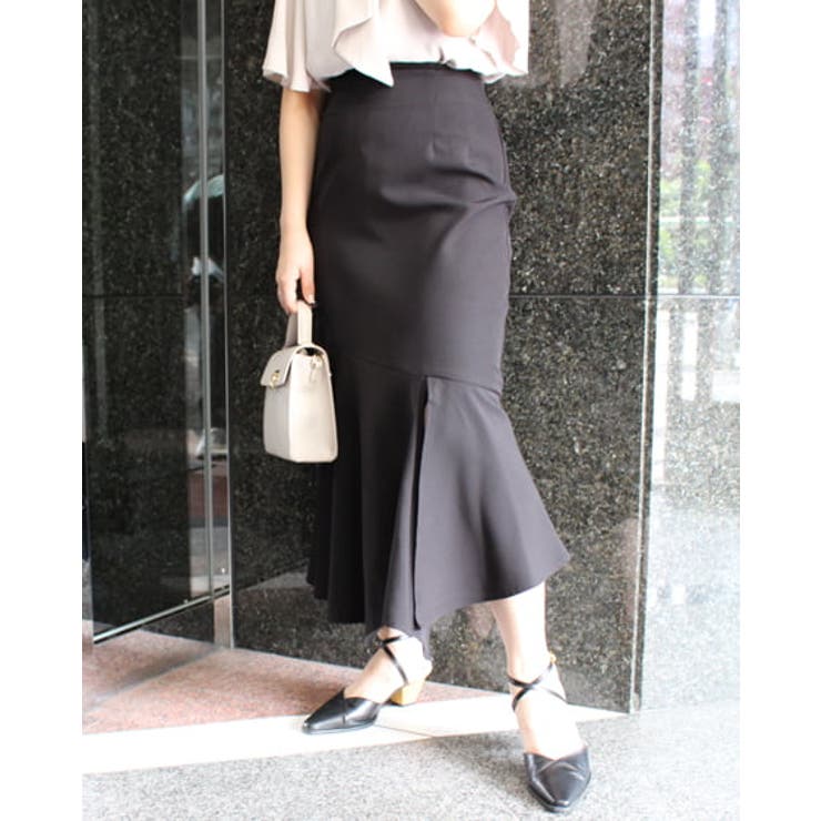 SENNE セニー スリット入り　マーメイドスカート slit mermaid skirt（スリットマーメイドスカート）（スカート