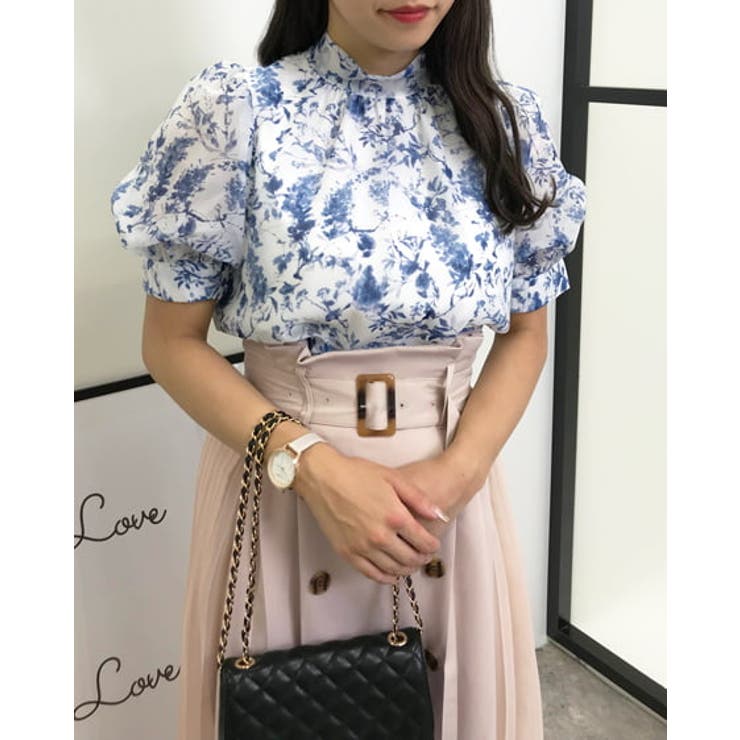maison de dolce lily tops/black フレア袖 maison de dolce lily tops/black フレア袖（maison de Dolce