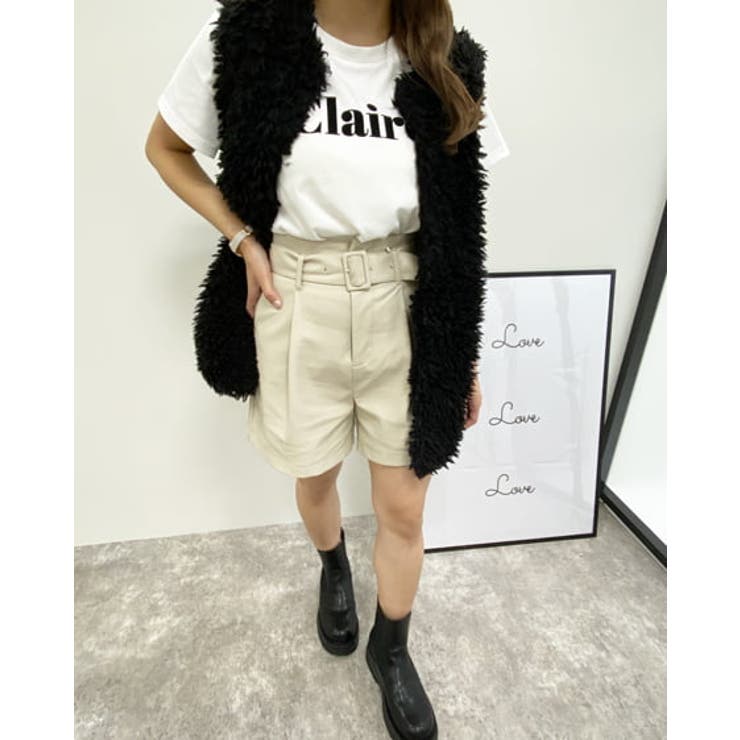 共ベルト付フェイクレザーキュロット/PT [品番：INGW0008698]｜INGNI