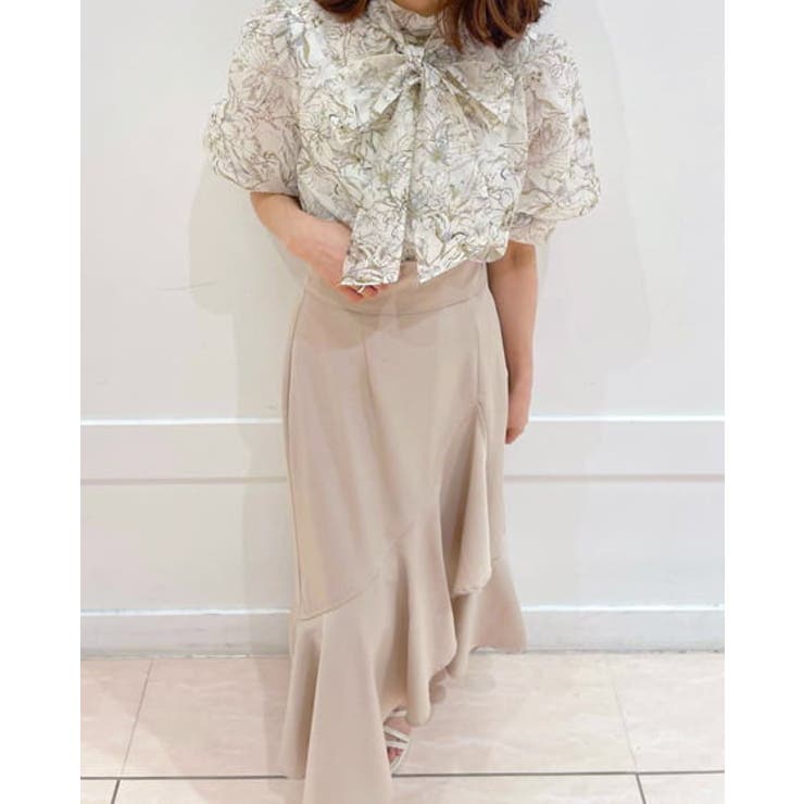 花柄シアー2WAYリボン/BL [品番：INGW0008661]｜INGNI （イング）の