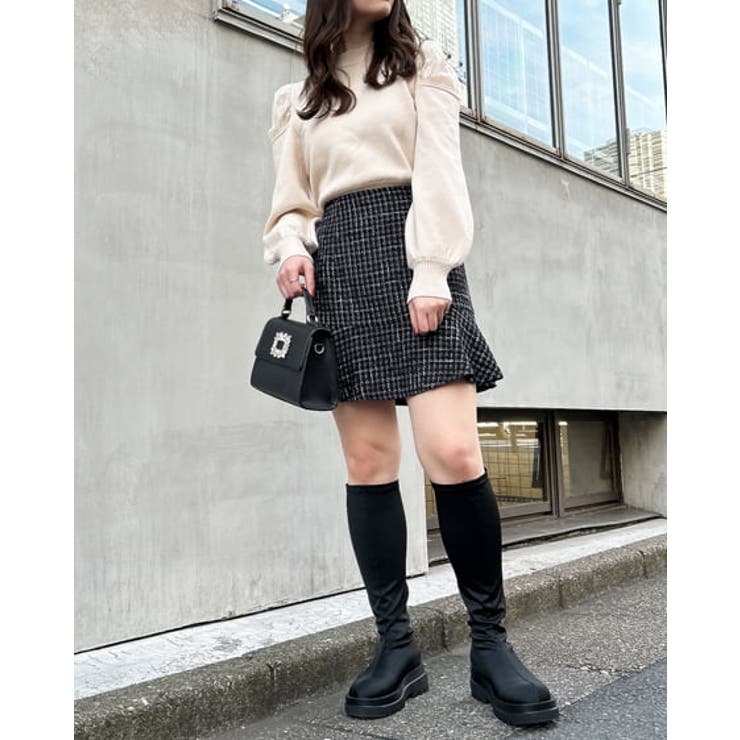 7G肩開きレース袖ニット | INGNI  | 詳細画像9 