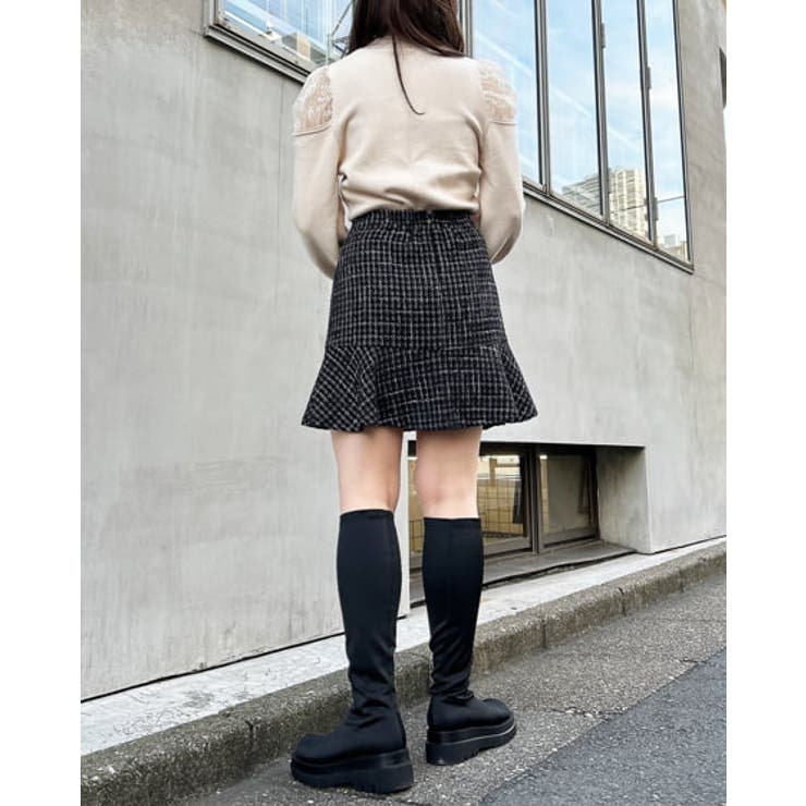 7G肩開きレース袖ニット | INGNI  | 詳細画像8 