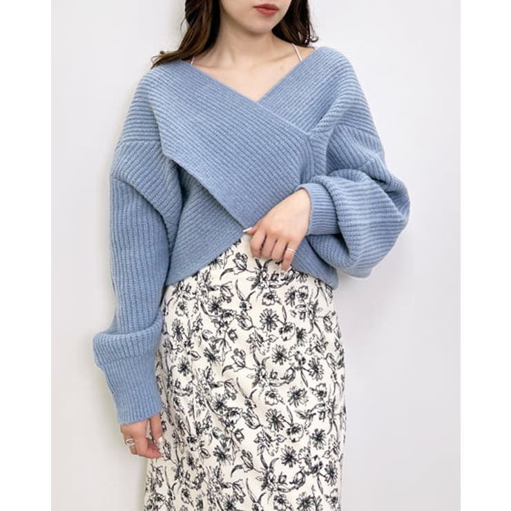 7Gもちもちカシュクールニット[品番：INGW0008978]｜INGNI （イング