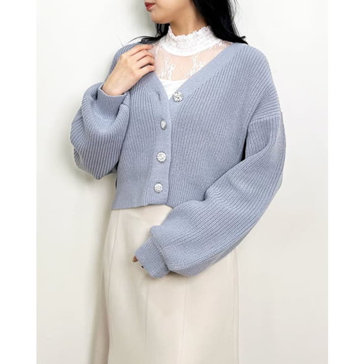 OLD Design cardigan 古着　ユニセックス　短丈　ショート丈 ショート丈ニットカーディガン 通販【ニッセン】
