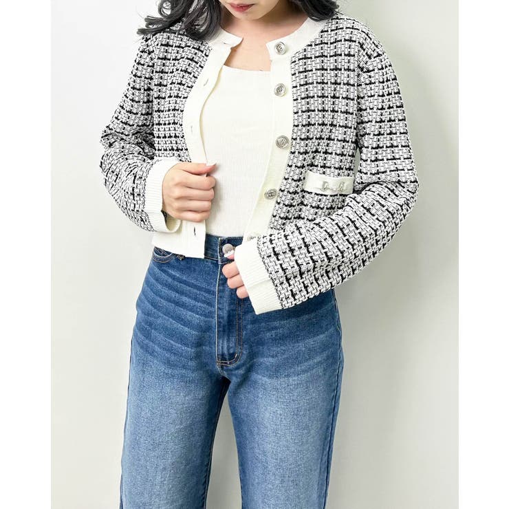 INGNIカーデ 襟付フロントZIPレースカーディガン｜INGNI(イング) 公式通販｜INGNI STORE