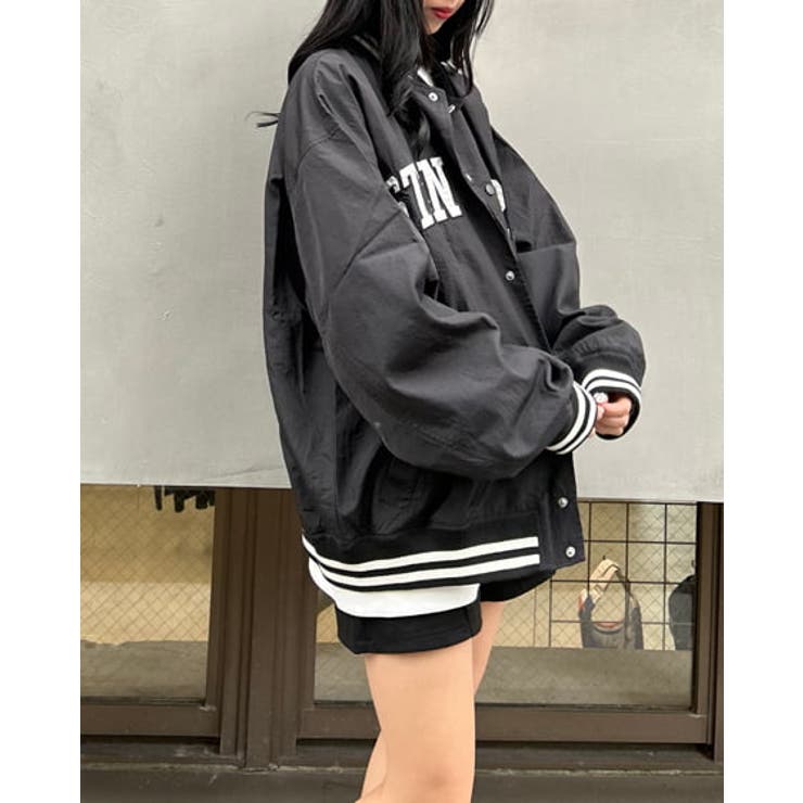 HATE HONEY ブラック ナイロンスタジャン HATE HONEY ブラック