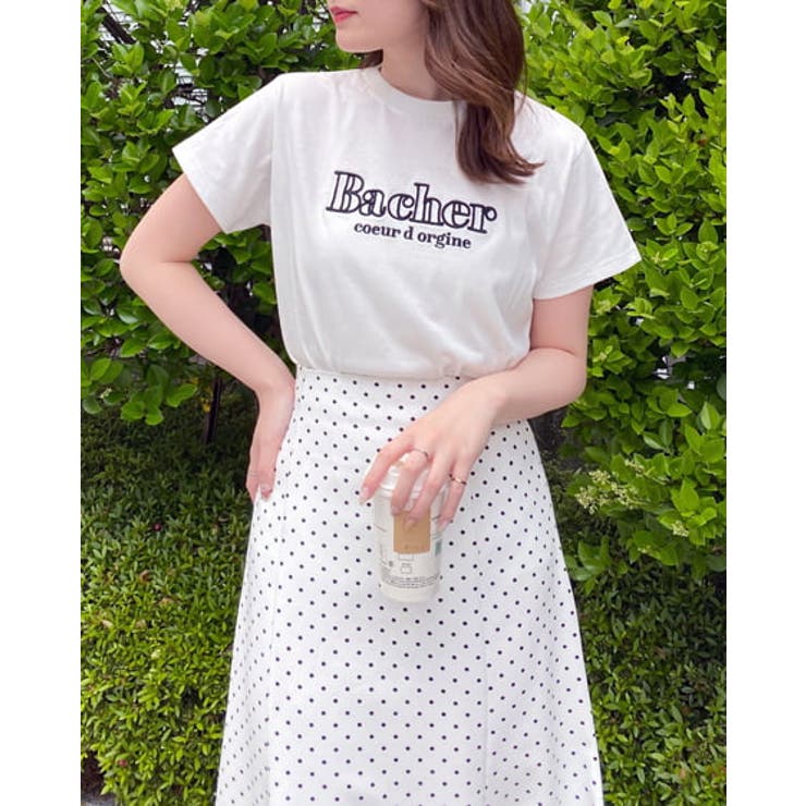 ふくれ刺繍ロゴT[品番：INGW0009256]｜INGNI （イング）のレディース