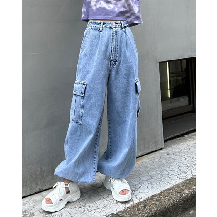 デニムカーゴパンツ[品番：INGW0009351]｜INGNI （イング）のレディースファッション通販｜SHOPLIST（ショップリスト）