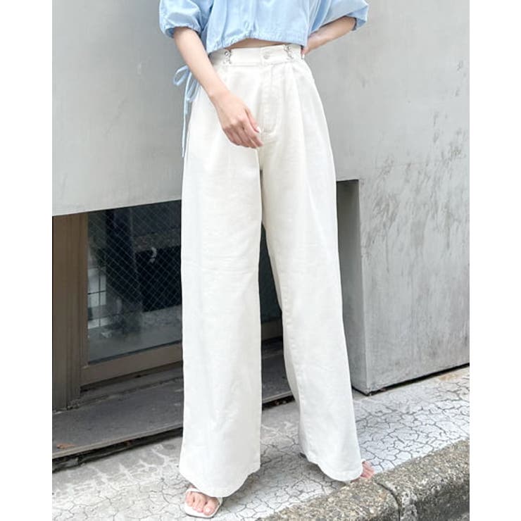 タックワイドデニムパンツ[品番：INGW0009365]｜INGNI （イング