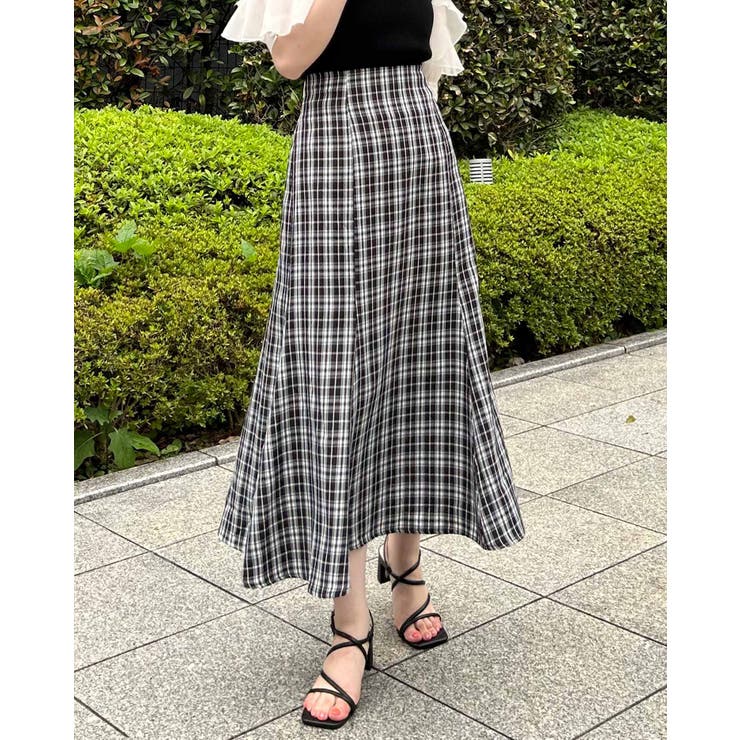 ヒステリックグラマー タータンチェック柄 マーメイドロングスカート ヒステリックグラマー タータンチェック柄 マーメイドロング
