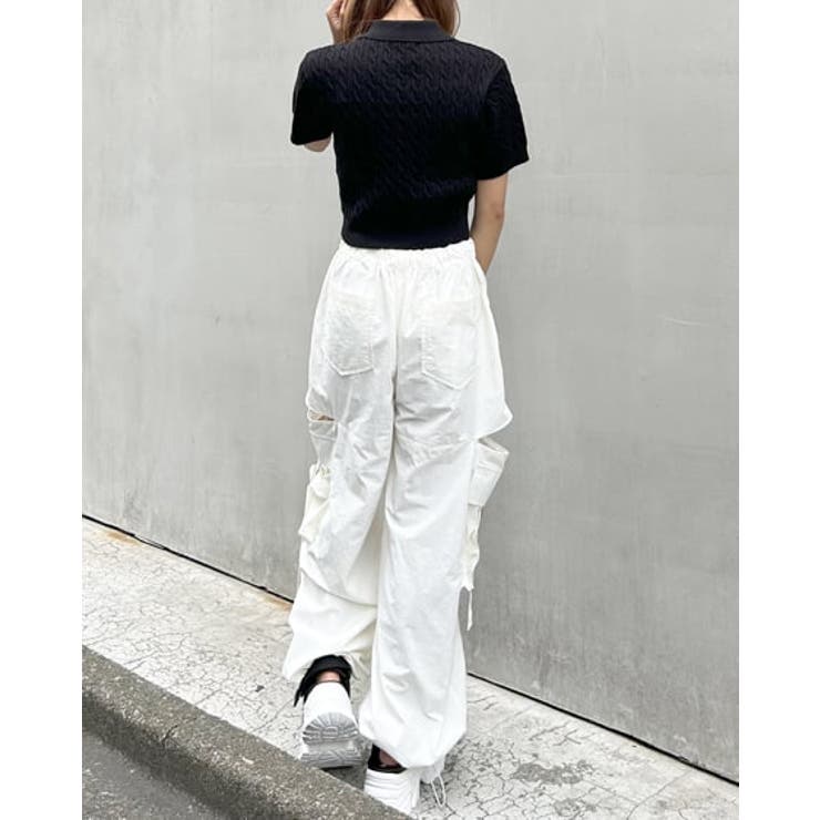 サイドファスナーナイロンワイドカーゴ/PT[品番：INGW0009427]｜INGNI  （イング）のレディースファッション通販｜SHOPLIST（ショップリスト）