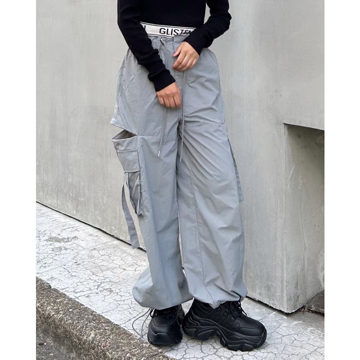 GANNI/ガニー】 Acetate Jacquard Cargo Pants：パンツ（カーゴ