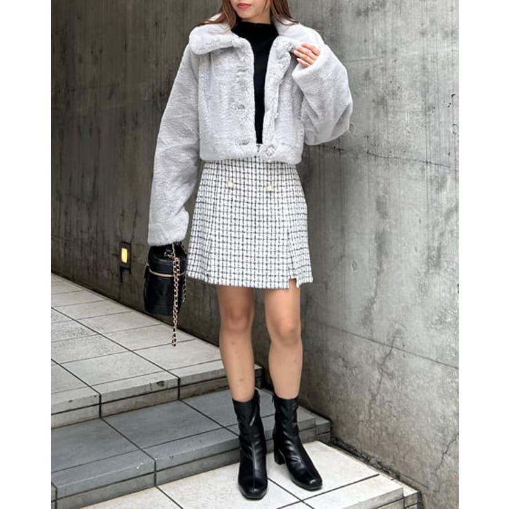 エコファークロップド丈ビジューボタンJK[品番：INGW0009541]｜INGNI  （イング）のレディースファッション通販｜SHOPLIST（ショップリスト）