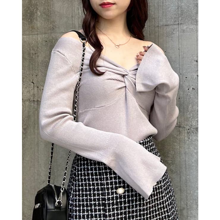 限定値下げ RANDY 完売タグ付き未使用 2wayストリングコアニット