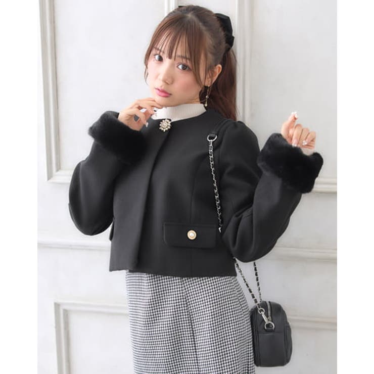 4WAYビジューボタンショートCT[品番：INGW0009591]｜INGNI
