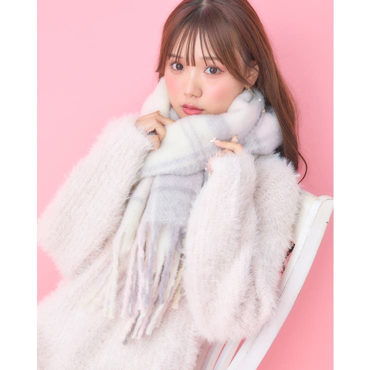 ボリュームチェックストール[品番：INGW0009661]｜INGNI （イング）の